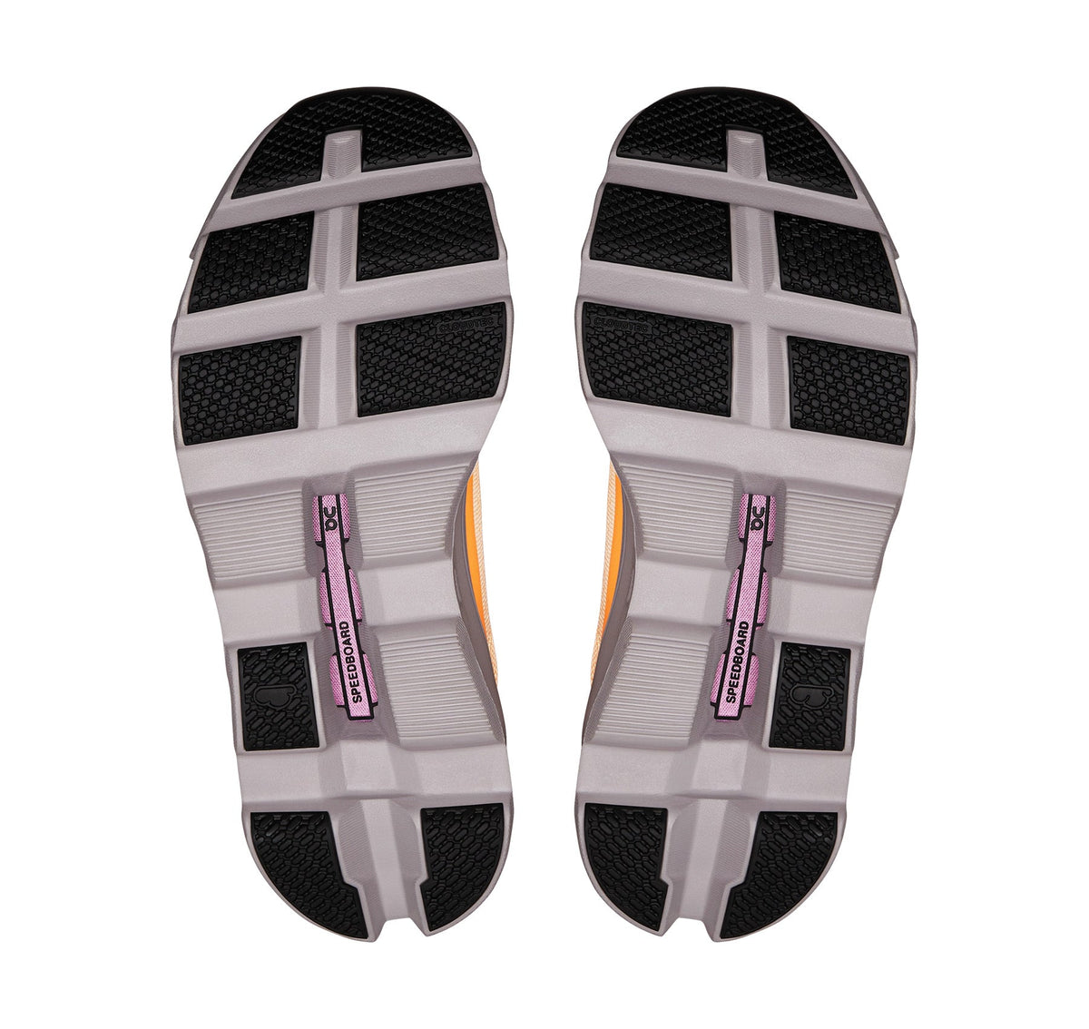 On Women's Cloudmonster Orange/Grey Running Shoes