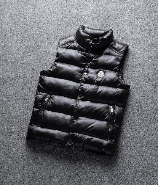 Moncler Black Quilted Puffer Vest — hero