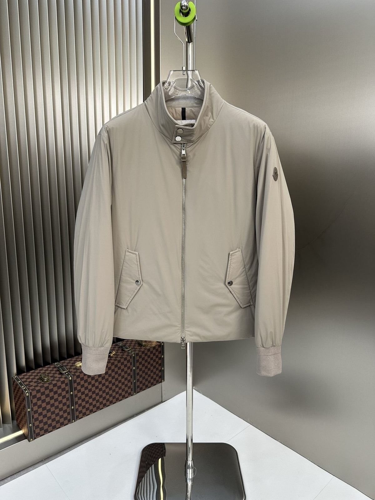 Moncler Padded Stand Collar Coat — front
