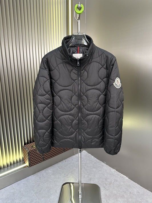 Moncler Black Quilted Puffer Coat — hero