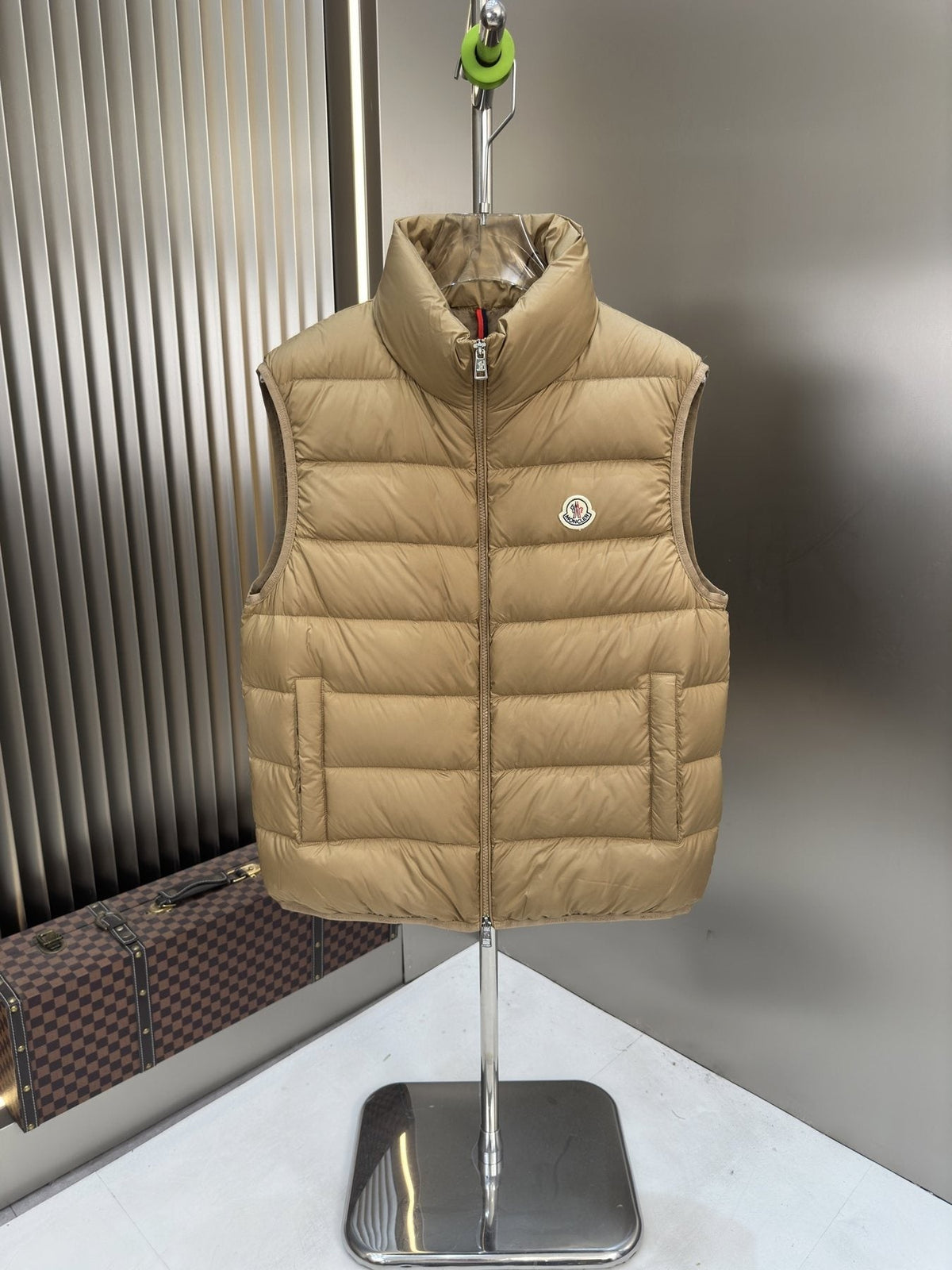 Moncler Quilted Stand-Collar Down Vest — front