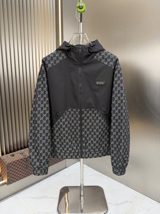 2026 Original Jacket Monogram Panel Hooded Jacket — hero