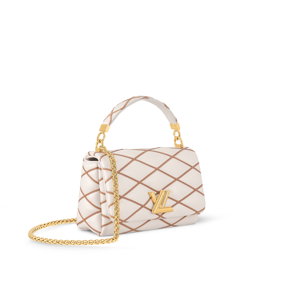 Louis Vuitton Go-14 MM Handbag - Crème Beige / Chestnut Brown